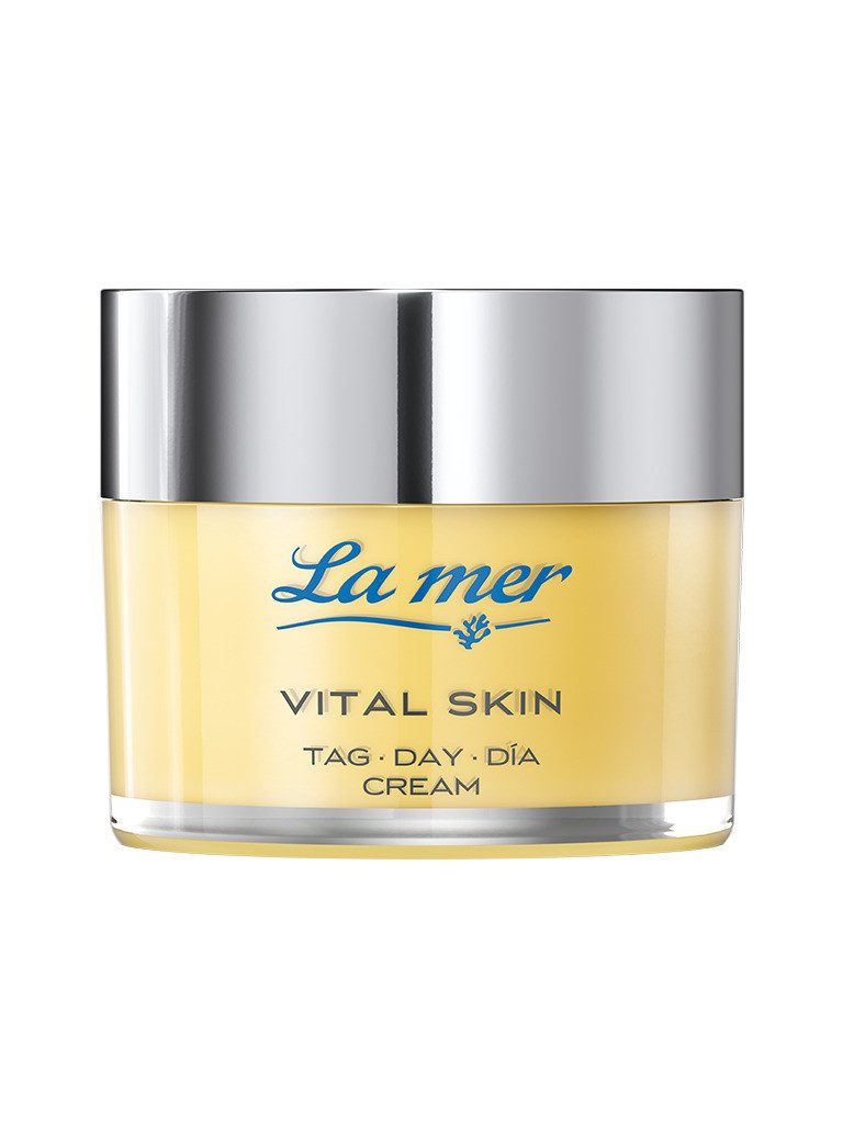La mer Gesichtspflege Vital Skin Tagescreme - straffende Tagespflege mit Vitamin C Straffende Tagescreme mit Meeresschlick-Extrakt, Vitamin C & Q10, gleicht den Hautton aus und schützt vor Umwelteinflüssen