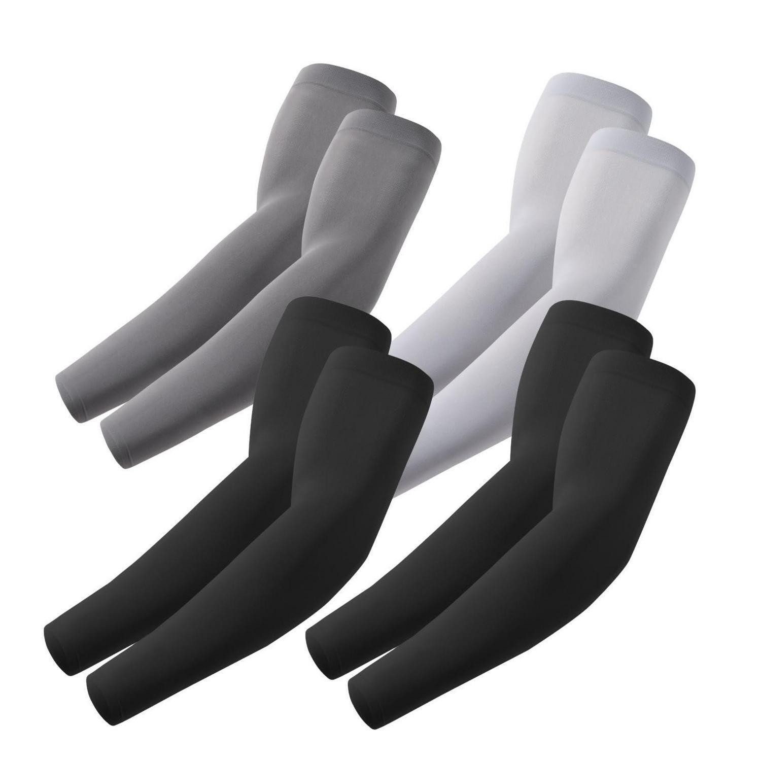 LuxusKollektion Armstulpen Armstulpen Schwarz/Dunkelgrau/Hellgrau (2-St)