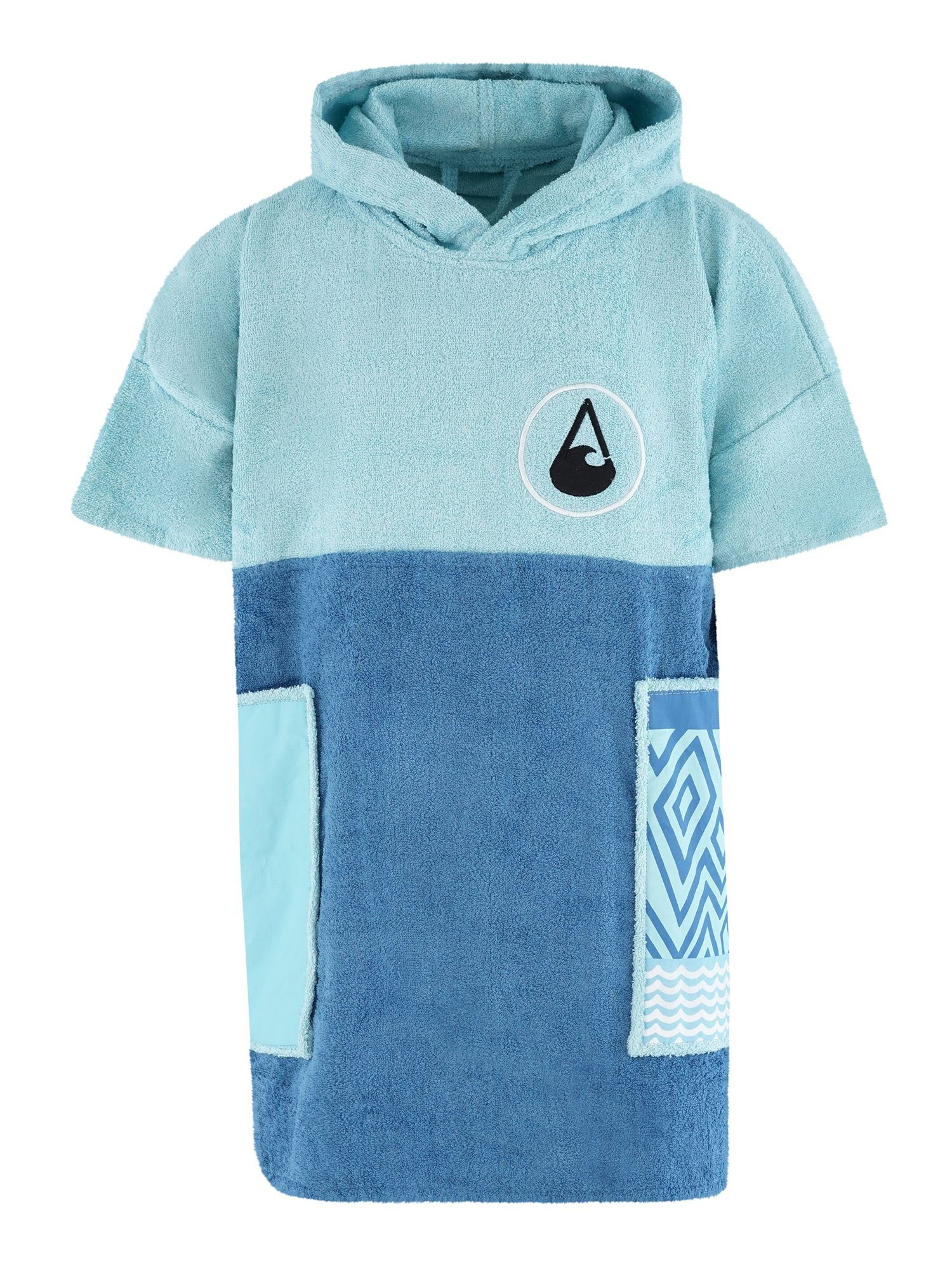 Hawaii Kapuze Wave Maxi, Kurzform, Badeponcho