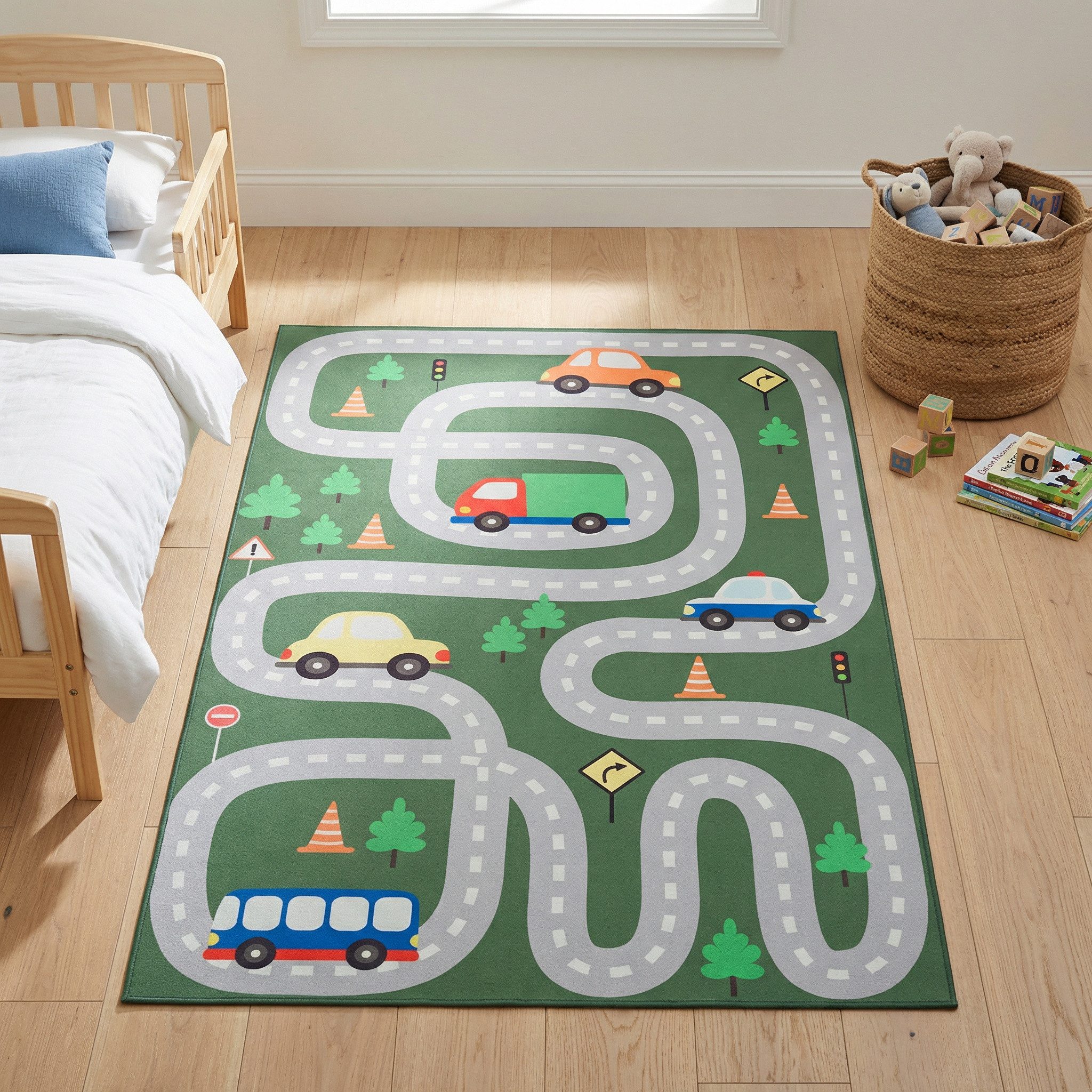 Tapiso Kinderteppich SNOOKI, rechteckig, Höhe: 5 mm, Bunter Kinderteppich, weich, robust und leicht zu reinigen