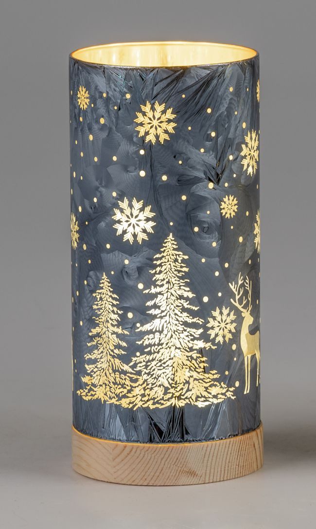 formano LED Dekolicht Hirsch Wald winterblau günstig online kaufen