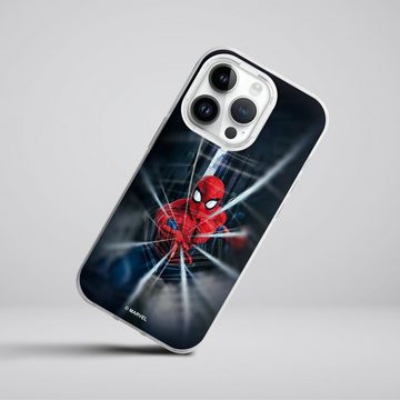 DeinDesign Handyhülle Marvel Kinofilm Spider-Man Webs In Action, Apple iPhone 14 Pro Silikon Hülle Bumper Case Handy Schutzhülle