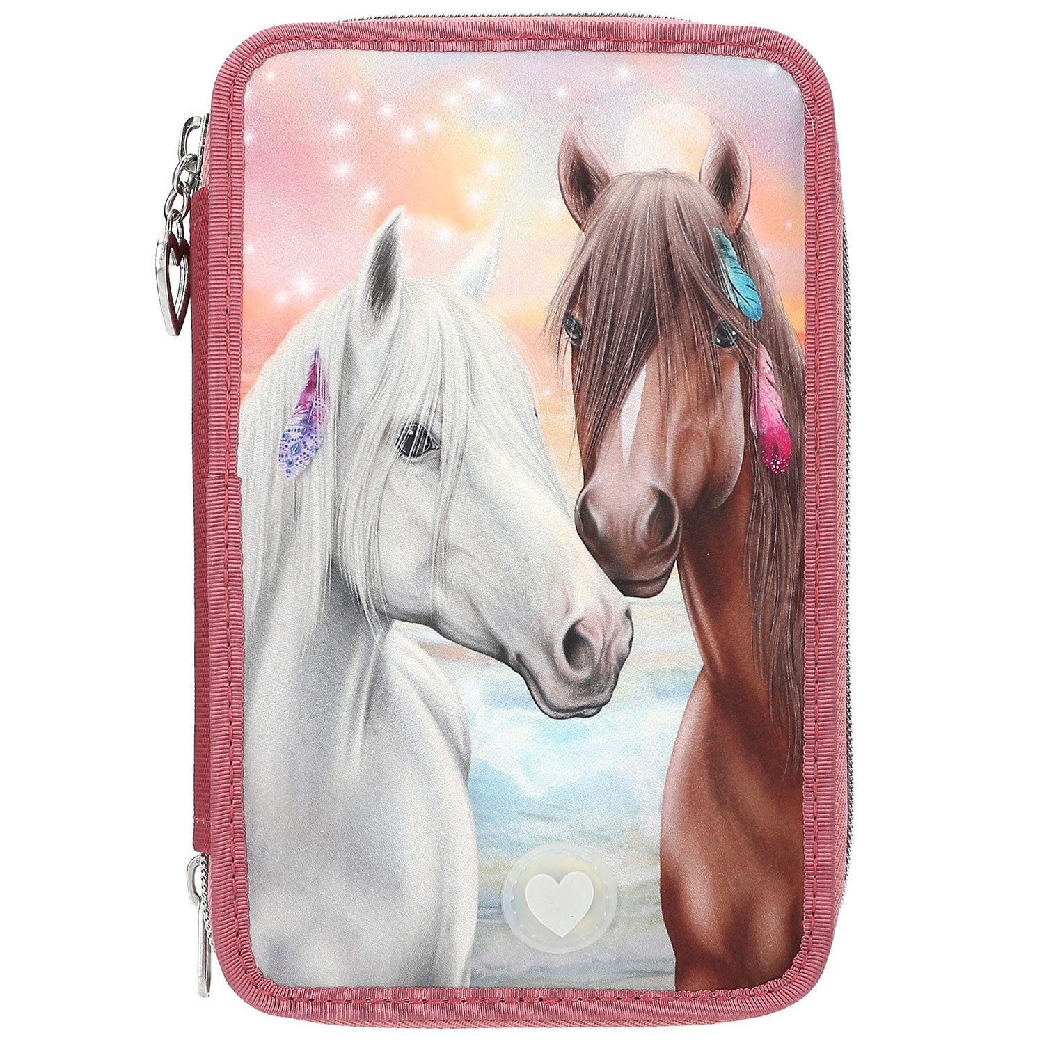 Depesche Federtasche Depesche 3-Fach Federtasche LED günstig online kaufen