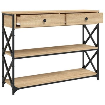 furnicato Beistelltisch Konsolentisch Sonoma-Eiche 100x28x75 cm Holzwerkstoff