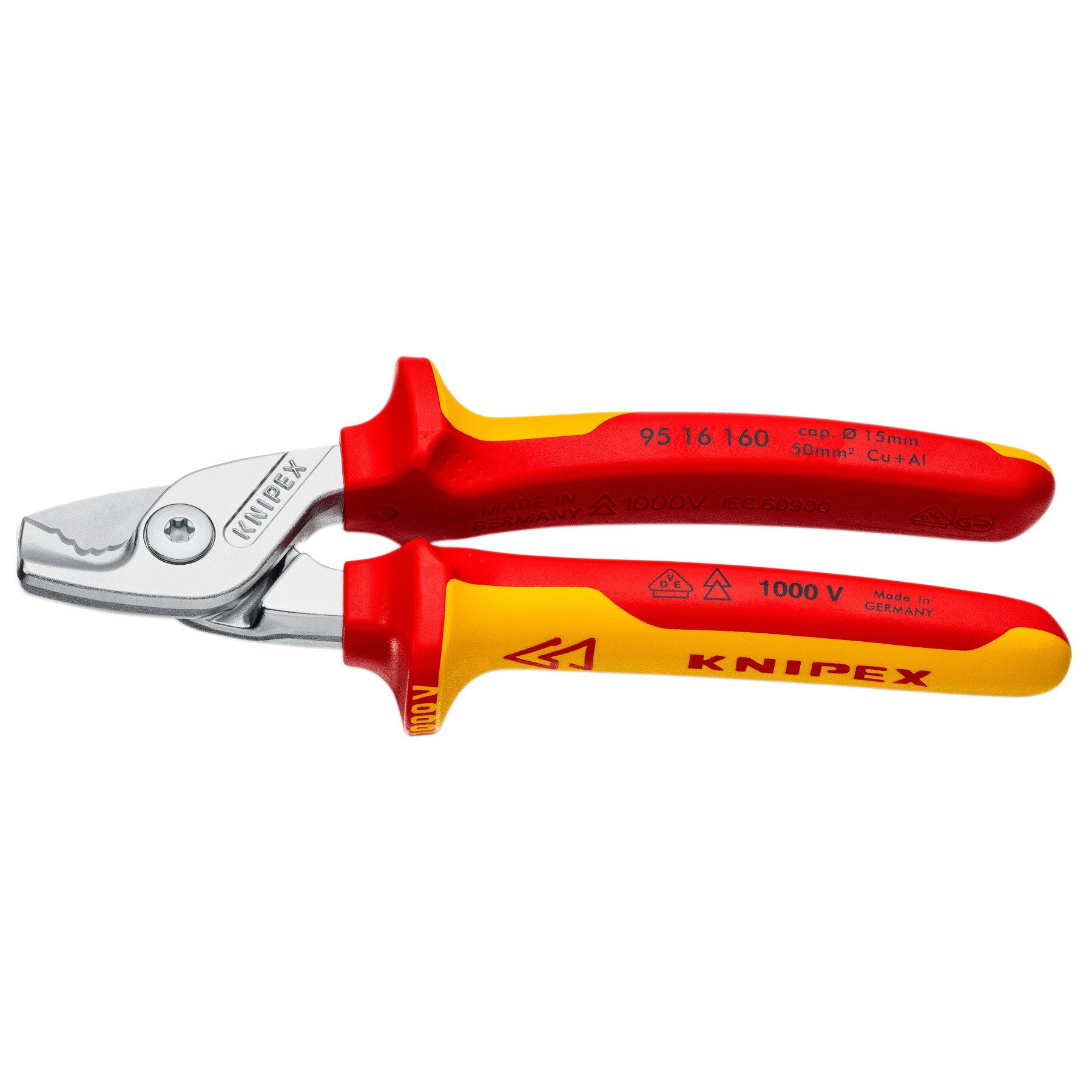 Knipex Kabelschere KNIPEX Kabelschere StepCut, 95 16 160, 160 mm