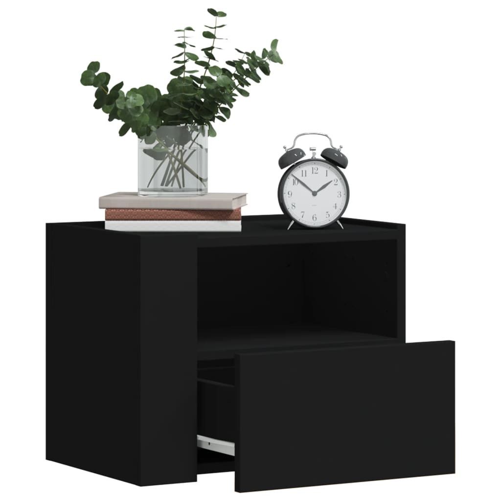 vidaXL Nachttisch Wand-Nachttisch Schwarz 45x30x35 cm günstig online kaufen
