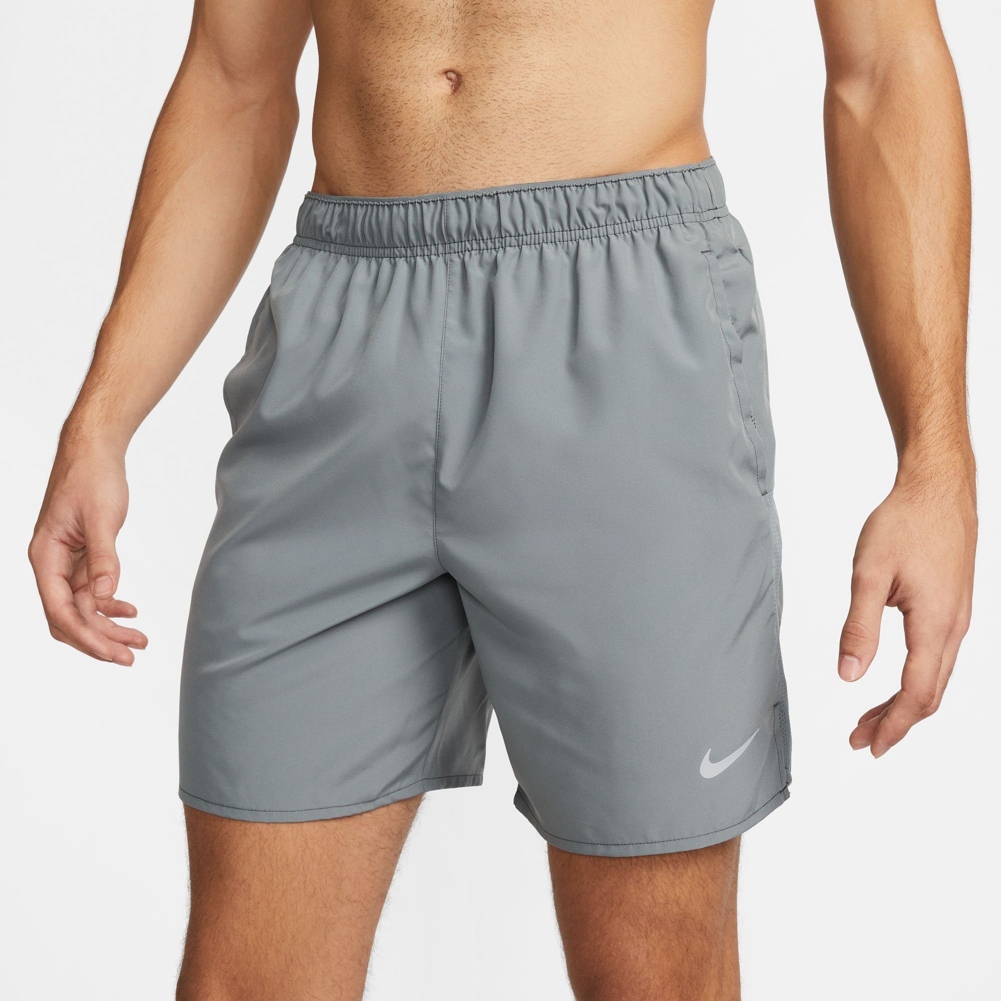 UNLINED RUNNING SILV GREY/REFLECTIVE GREY/SMOKE MEN'S CHALLENGER DRI-FIT SHORTS Nike Laufshorts SMOKE