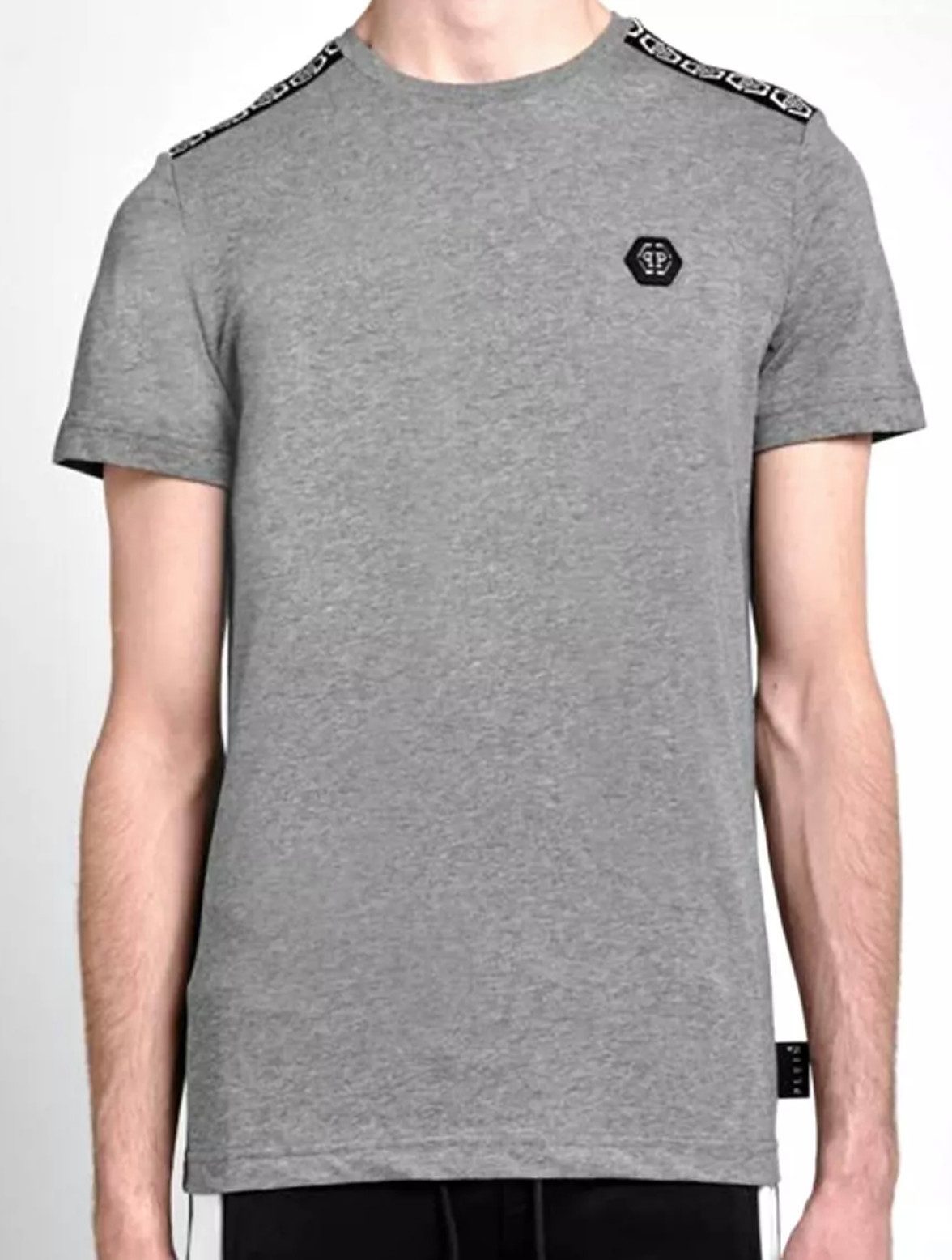 T-Shirt Main Line Logo Tape mit Streifen