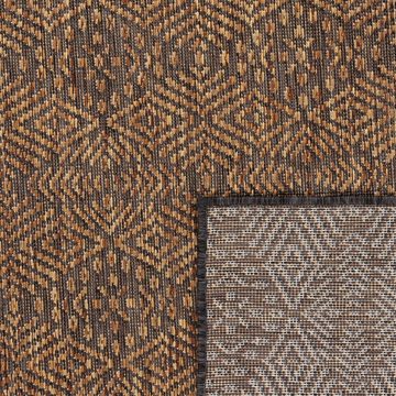 Teppich Illusion 329, Paco Home, rechteckig, Höhe: 4 mm, Flachgewebe, modernes Rauten Design, In- und Outdoor geeignet