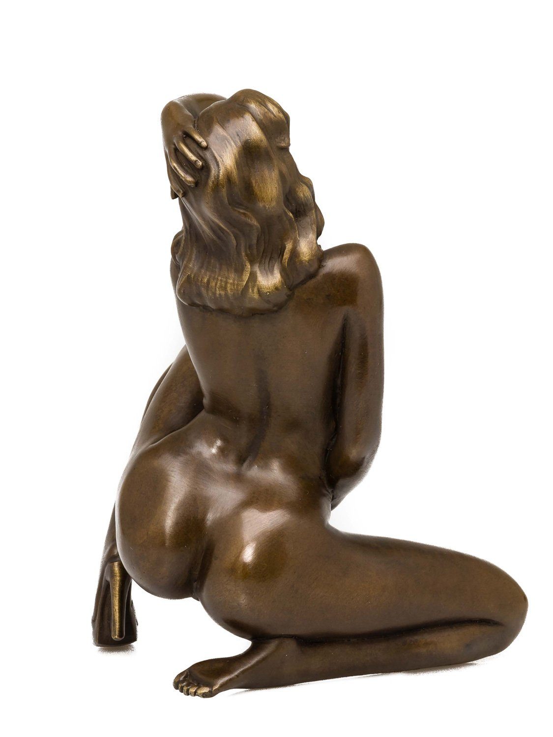 Kunst Skulptur Bronze Dame Bronzeskulptur scu erotische Aubaho Bronze Figur nackte Akt