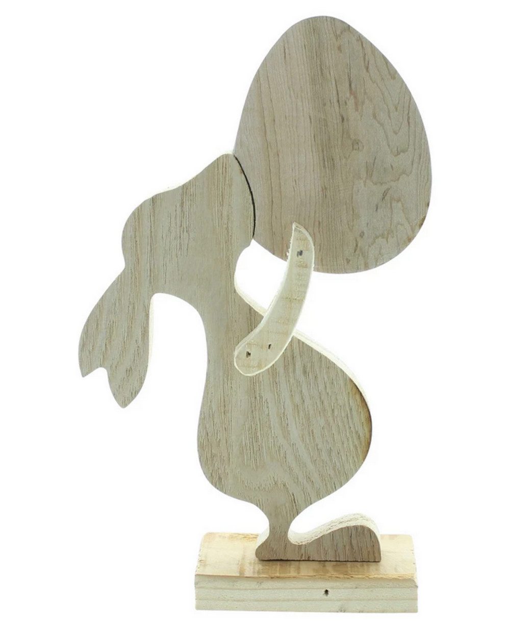 Home-trends24.de Osterhase Oster Hase Frohe Ostern Holzdeko Frühling Figur Deko Tisch Aufsteller