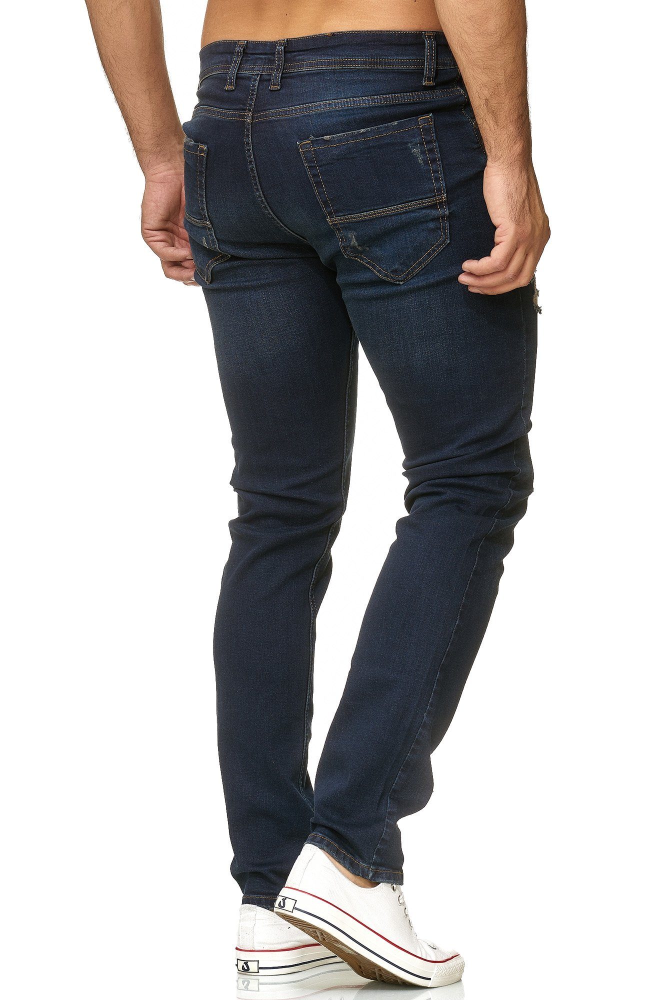 Reslad Destroyed-Jeans Reslad Jeans Herren Destroyed Slim Fit Herren-Hose Jeanshose Männer Destroyed Look Stretch Slim Fit Jeans – Bild 4 von 5