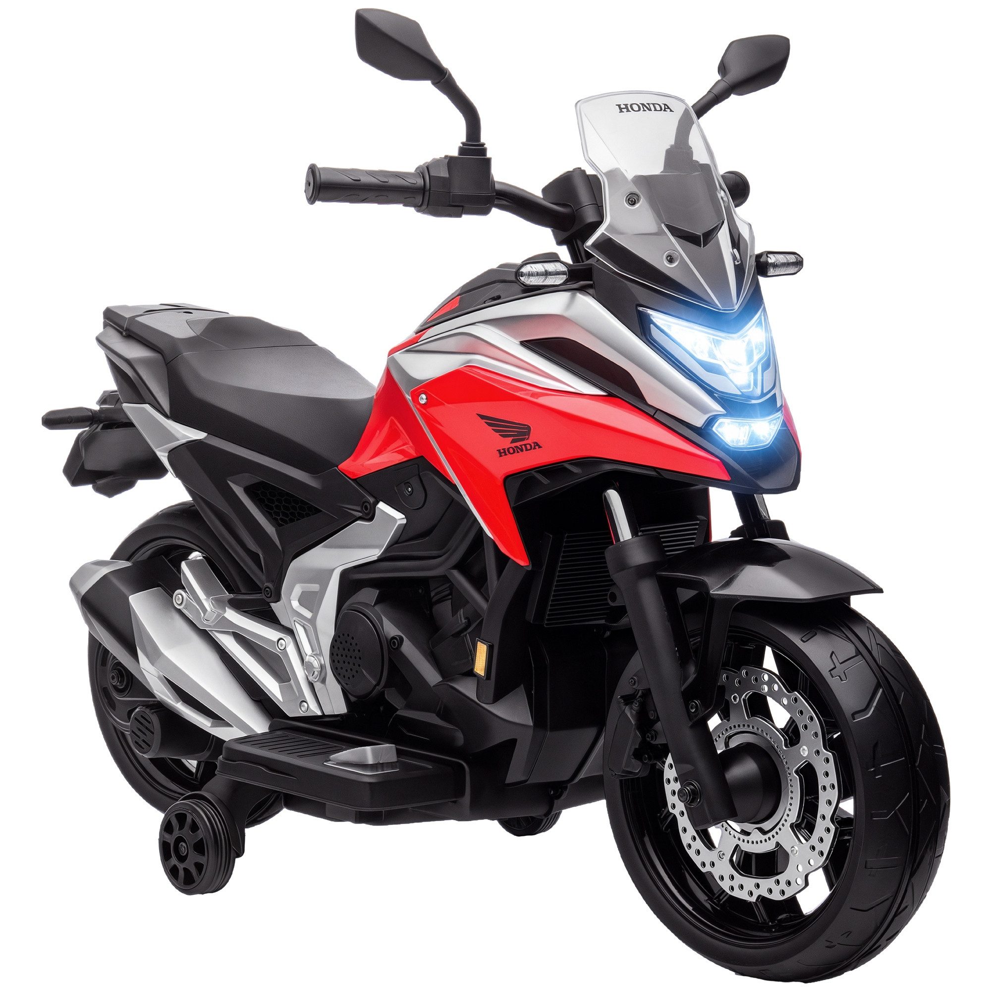 FELIXLEO Elektroläusekamm Elektro Kindermotorrad, Honda, 3 km/h, bis 30 kg, Rot