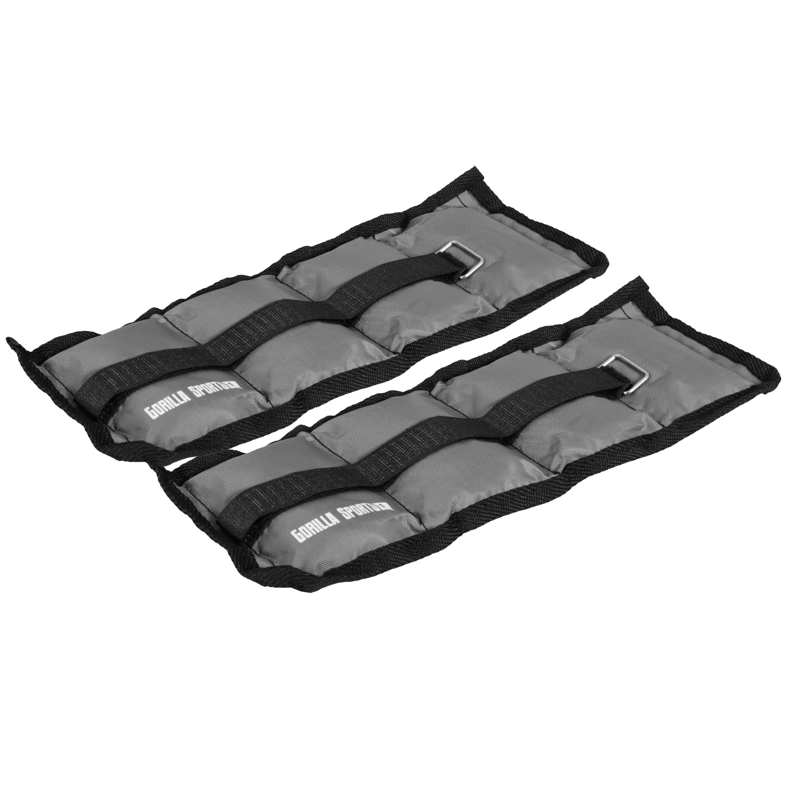GORILLA SPORTS Zusatzgewichte Gewichtsmanschetten 2er Set Laufgewichte Fußgewichte Handgelenke, 2 kg