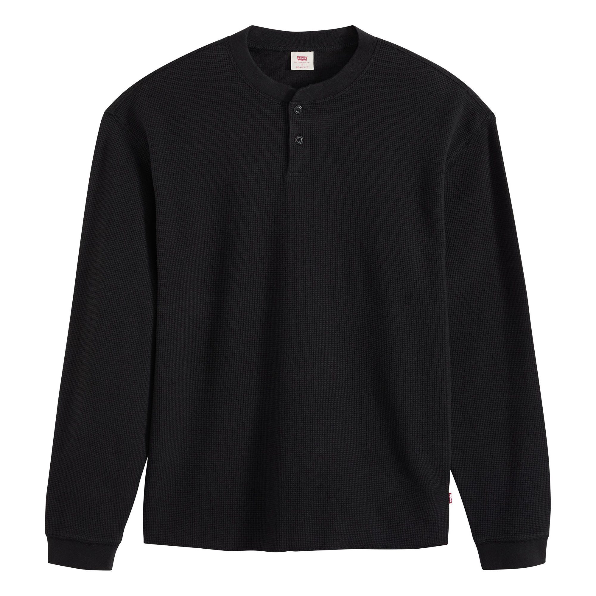 Levi's® Sweatshirt Herren Sweatshirt 1er Pack Baumwolle LS Relax Button Henley (Packung, 1er Pack)