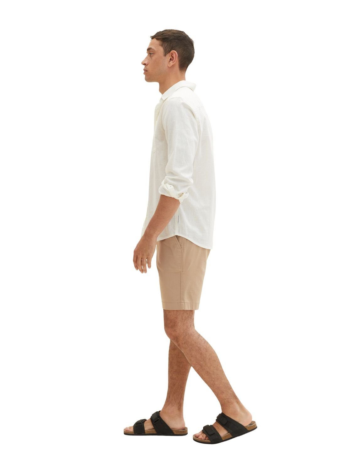 SOFT SLIM Stretch TAILOR TOM 24048 CHINO Desert Shorts mit Fawn