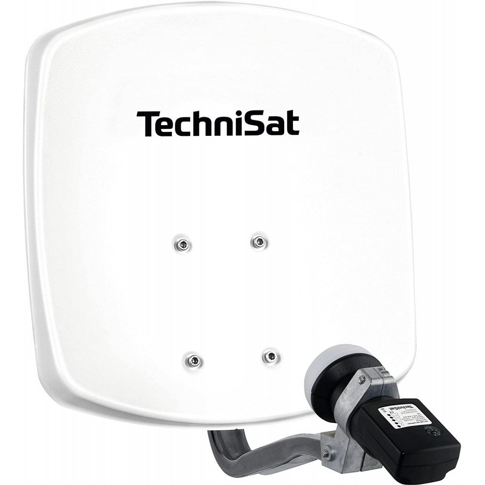 TechniSat Technisat DIGIDISH 33 + Single LNB Polarweiss Sat-Antenne Parabolantenne (33 cm)