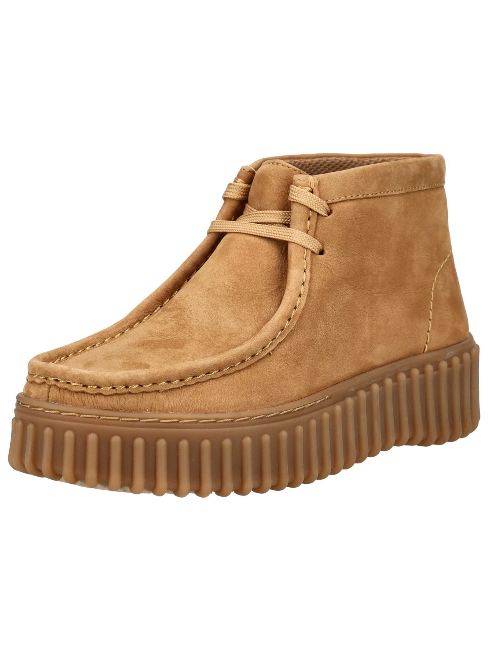 Clarks Stiefelette Nubukleder Plateaustiefelette günstig online kaufen