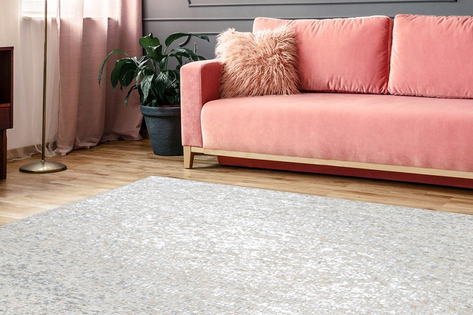 my home Lederteppich Ella - Fellteppich, günstig online kaufen