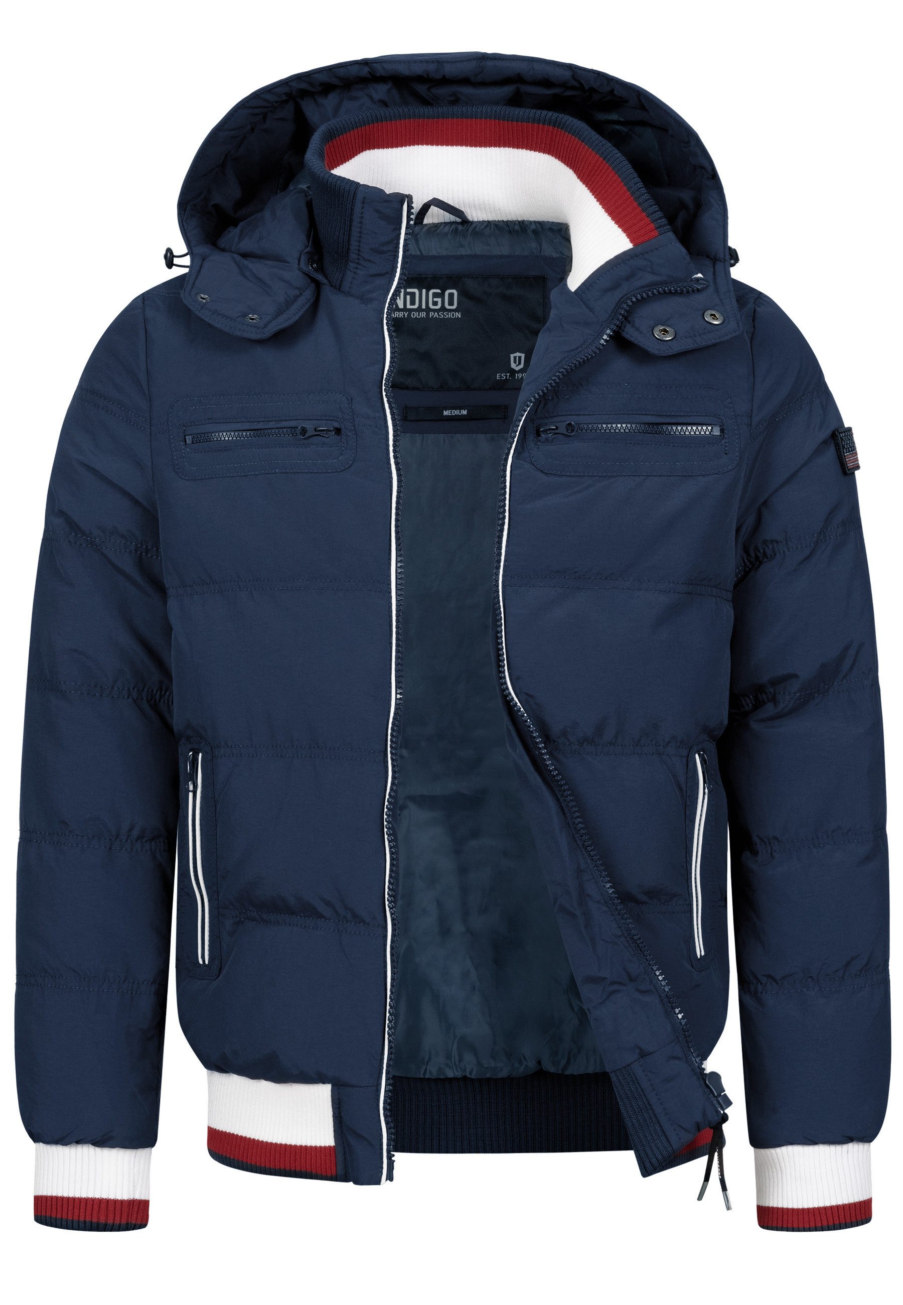 Indicode Steppjacke Herren Marlon Herrenjacke Daunen-Optik mit sportlichem günstig online kaufen