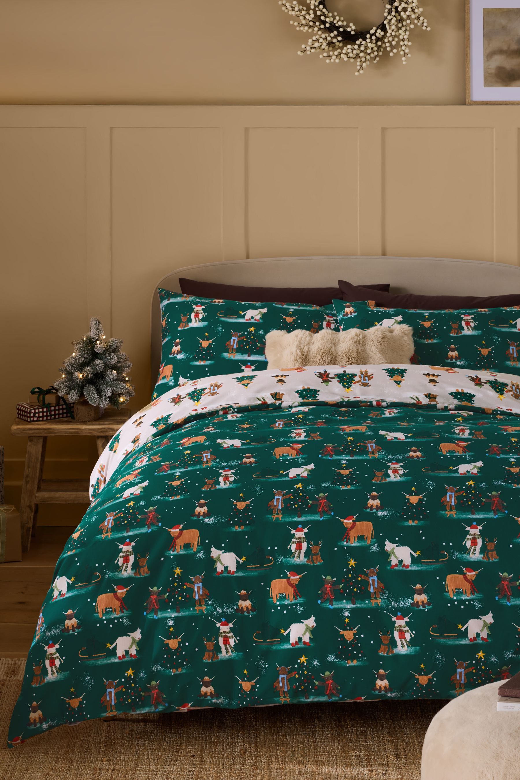 Next Bett-Set Wendebare Bettgarnitur, Weihnachten, Bezug: Polyester (recyce günstig online kaufen