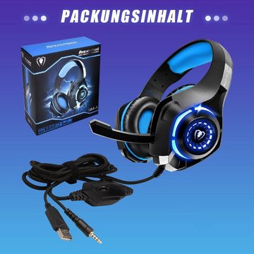 Welikera Gaming-Headset, Kopfbügel Für Handy Computer PS4 Gaming-Headset Gaming-Headset