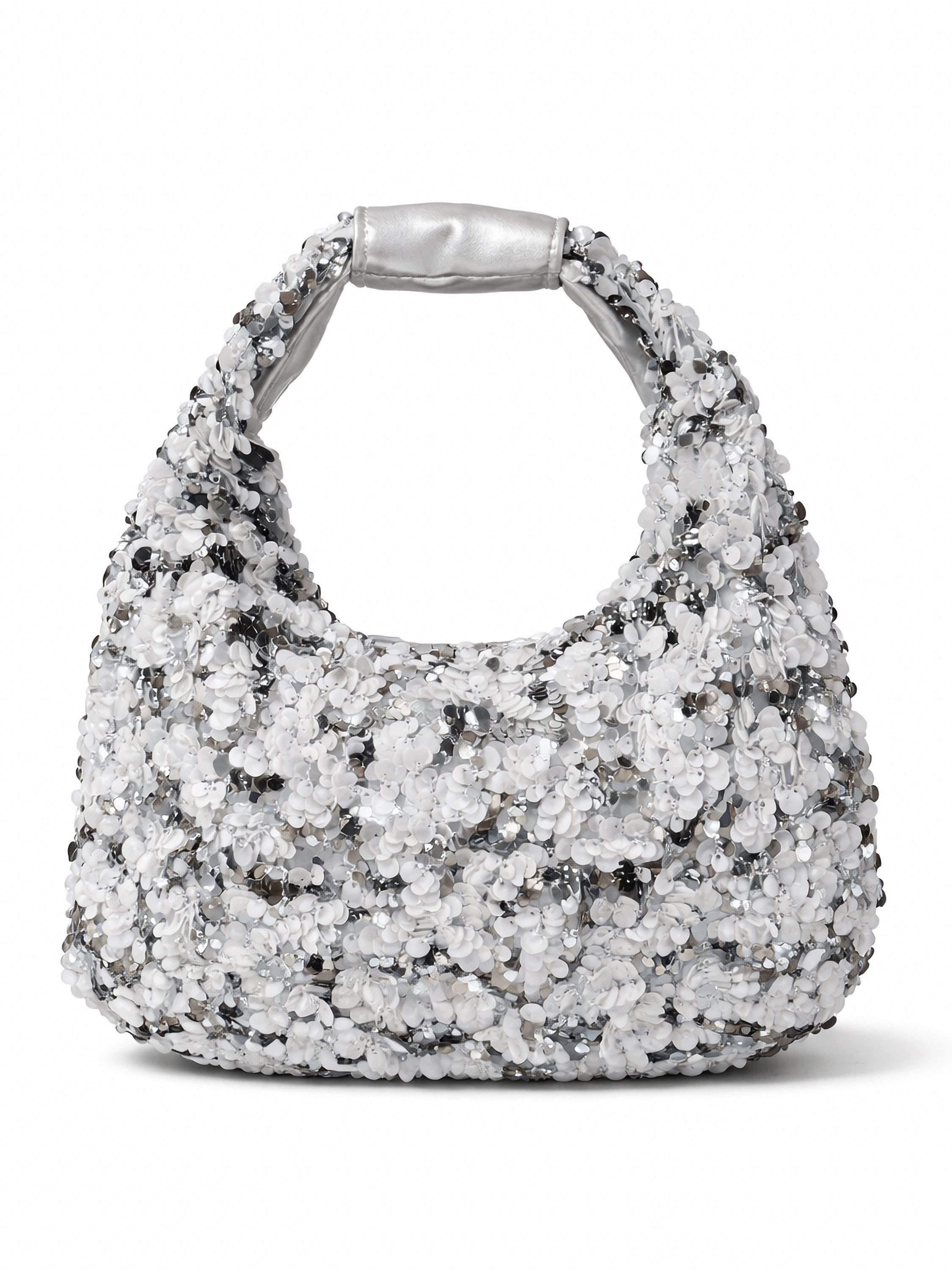 TONI&FRIENDS Schultertasche Pailetten, ovale Schultertasche mit Pailetten