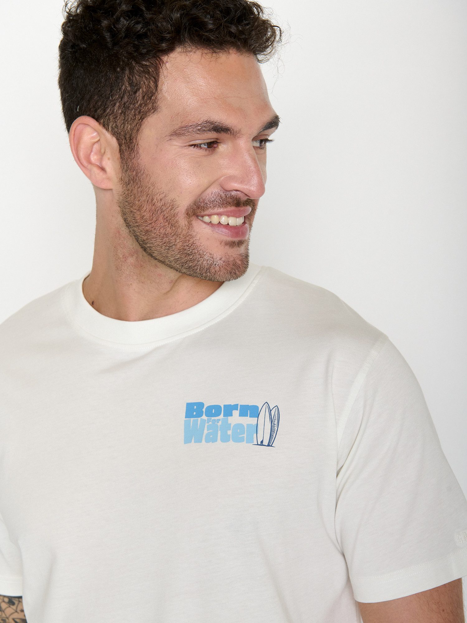 GreenBomb T-Shirt Fusion Dog Surf (1-tlg., 1) Fusion Fit, weiter und länger geschnitten, Bio-Baumwolle