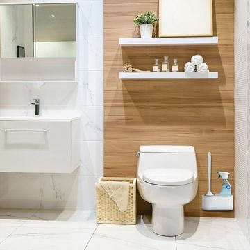 relaxdays WC-Reinigungsbürste Toilettenbürste mit Wandhalterung