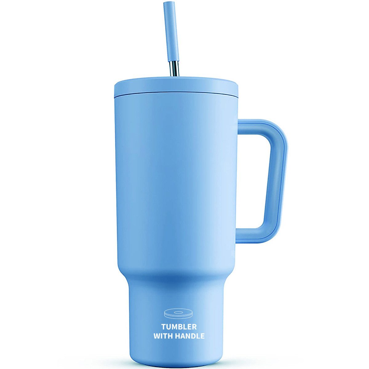 Fine Life Pro Thermobecher extra groß - Dichteschutz, doppelwandig isoliert für Warmes/Kaltes, Mit komfortabler Grip - Ideal für Alltag, Outdoor & Reisen