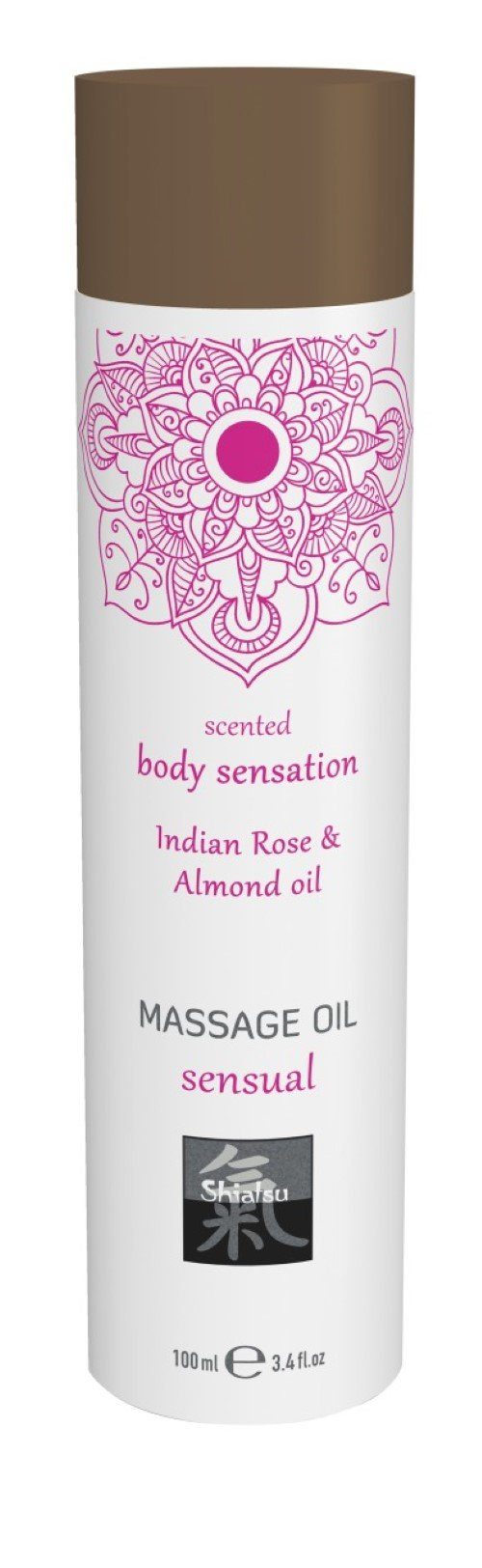 Shiatsu Gleit- & Massageöl 100 ml - SHIATSU Massage oil sensual Indian Rose & Almond oil 100ml