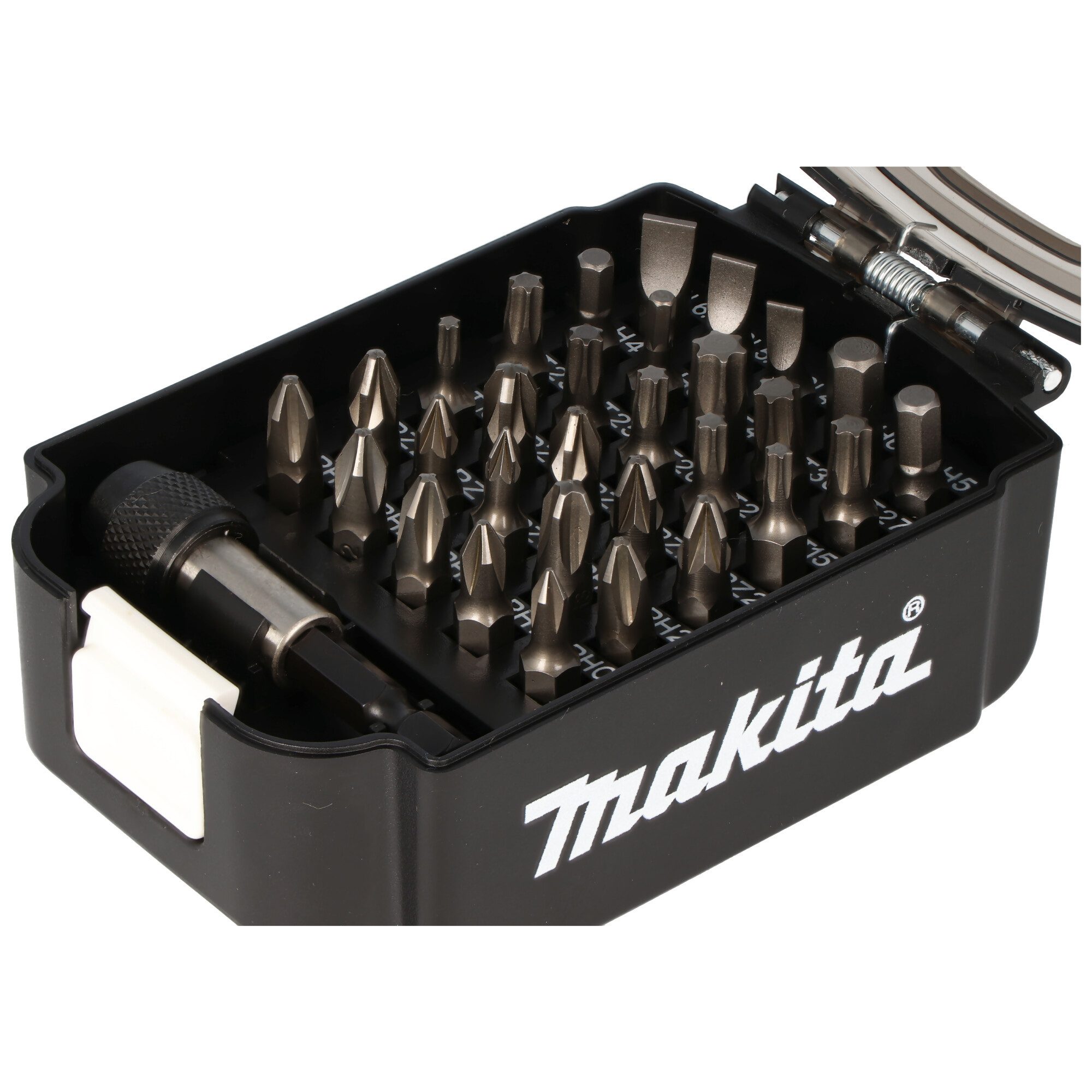 Makita Bit-Set Original Makita Bit-Box im Akku-Design, Schrauber Bit-Set inkl. Bit-H