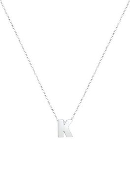 Elli Kette mit Anhänger Buchstabe K Initialen Trend Minimal 925 Silber
