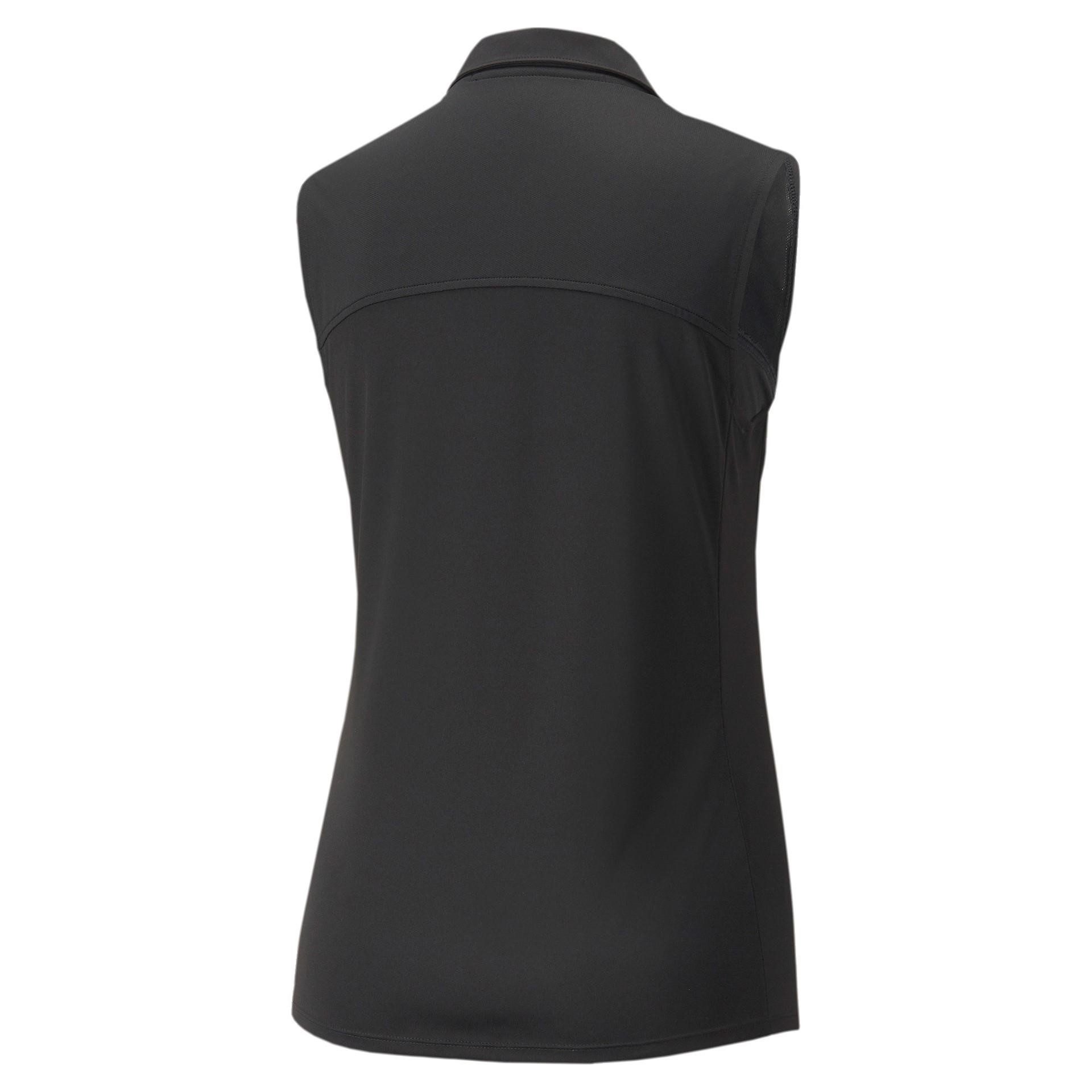 PUMA Poloshirt Puma Golf Polo Gamer Sleeveless Schwarz Damen