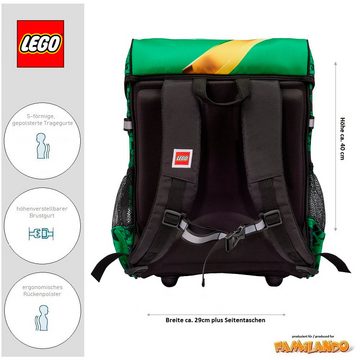 LEGO® Bags Schulranzen Easy (Set, 6-tlg., inkl. Federmäppchen), Lego Ninjago GOLDEN POWER grüner Ninja Lloyd