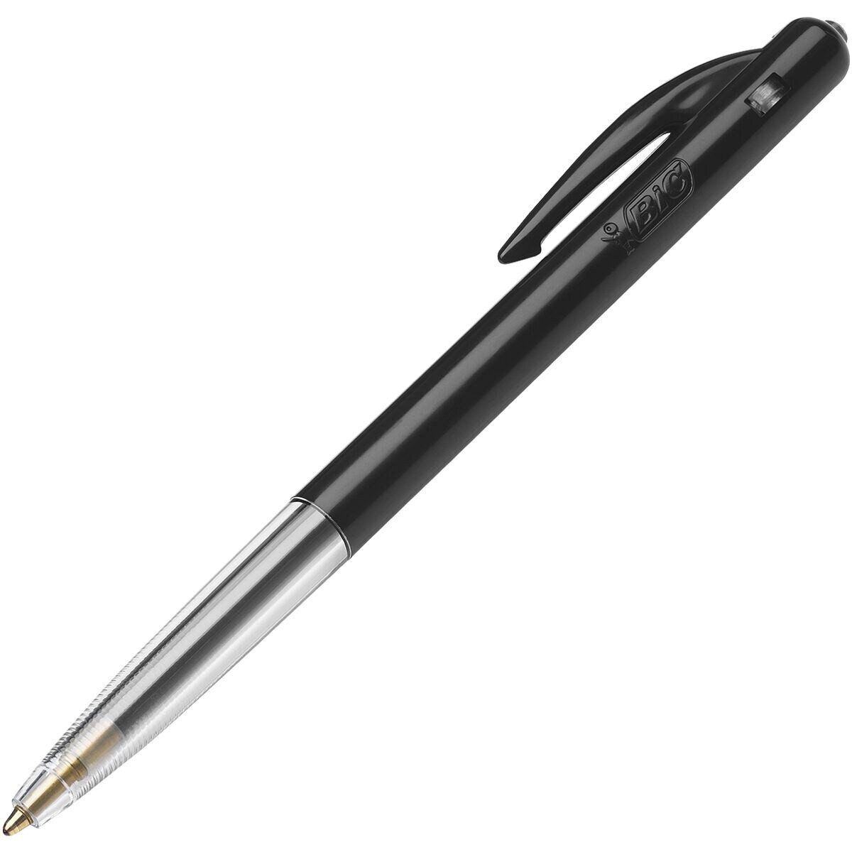 BIC Kugelschreiber M10, (100-tlg), mit transparentem Schaft