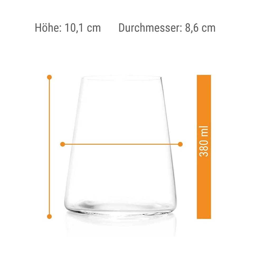 Stölzle Weinglas Stölzle Lausitz Power Weißweinbecher Set 12 tlg, Glas