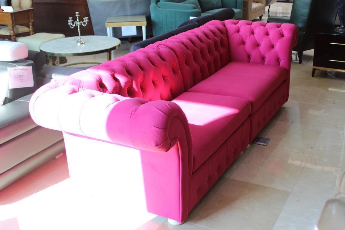 Samt Sofa Teile Couch Möbel JVmoebel 4 Sitzer Sitz 4-Sitzer Design Sofas 4er Sofa Sofort, 2