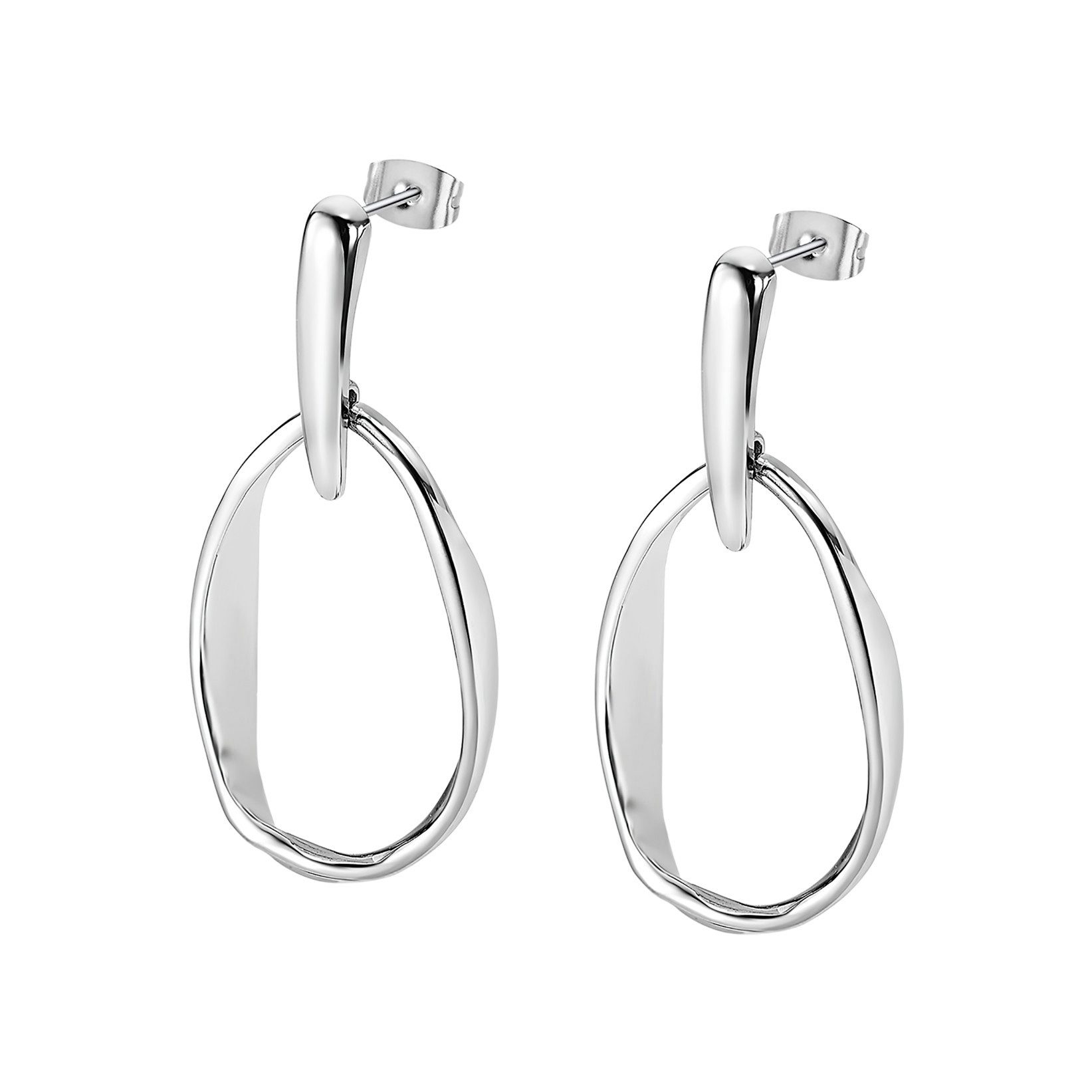 Lotus Paar Ohrstecker Urban Woman Ohrhänger LS2565-4/1 – Moderne Damen-Ohrringe 25×48 mm