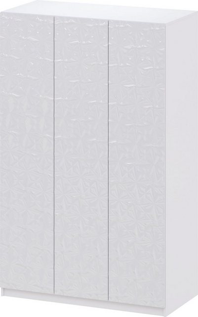 Leonique Kleiderschrank »Caren« mit dekorativen Fräsungen, Push-to-open Funktion, Breite 117 cm-Otto
