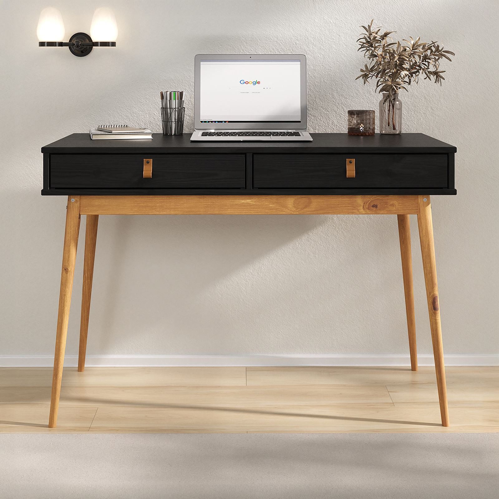 IDIMEX Schreibtisch WANDA, Bürotisch mit Schubladen Homeoffice Tisch Massiv günstig online kaufen