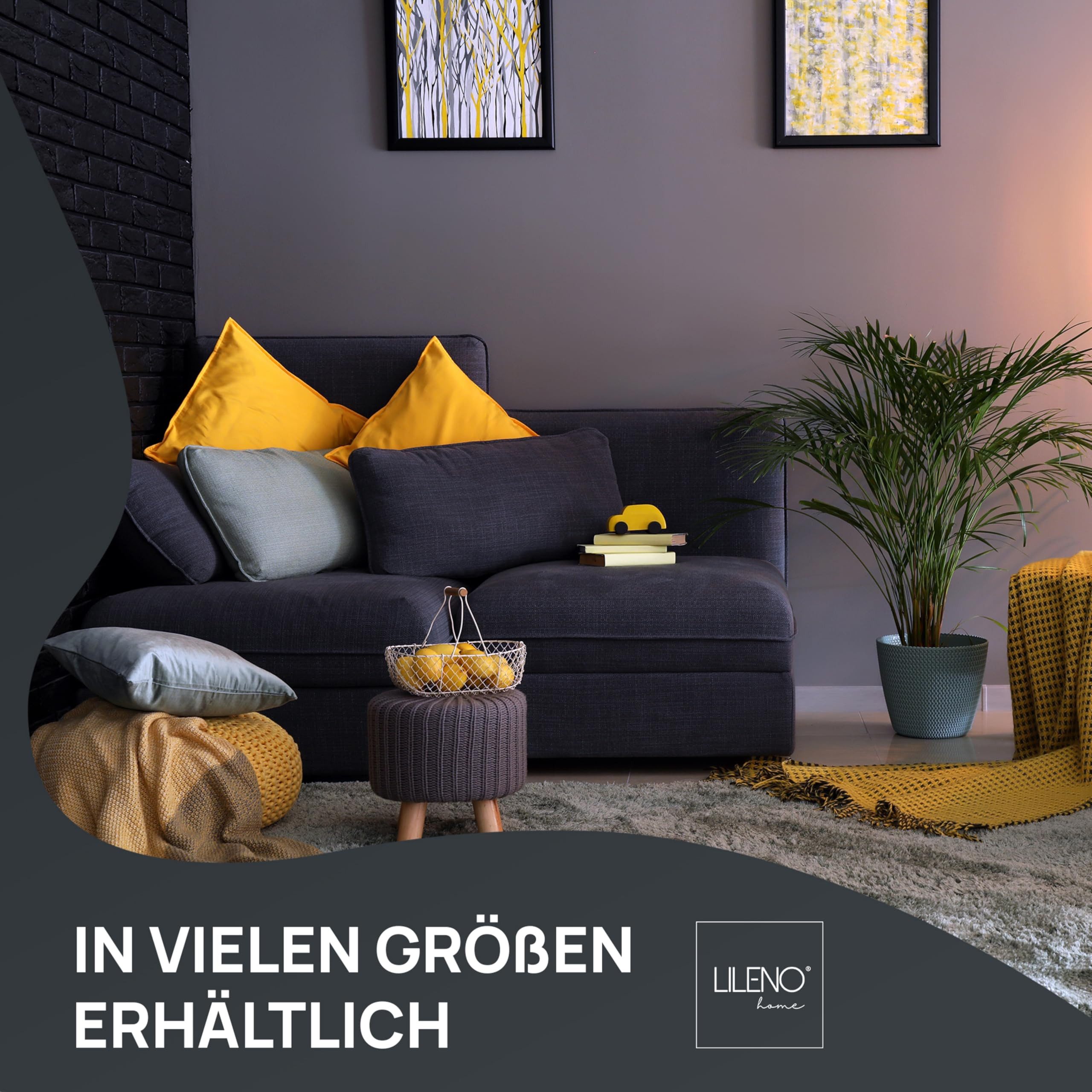 LILENO HOME Microfaserkissen - geeignet für Allergiker, in verschiedenen Größen - Made in Germany, Füllung: 100% Polyester, Rückenschläfer, Seitenschläfer, Bauchschläfer, Set, 1er Set, Kissen 40x40 cm mit Reißverschluss, als Bettkissen oder Dekokissen