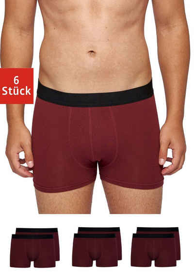 SNOCKS Boxershorts Enge Pants Herren Unterhose ohne Logo (6-St) aus Bio-Baumwolle, ohne kratzenden Zettel