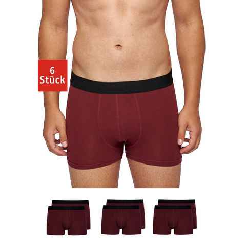 SNOCKS Boxershorts Enge Pants Herren Unterhose ohne Logo (6-St) aus Bio-Baumwolle, ohne kratzenden Zettel
