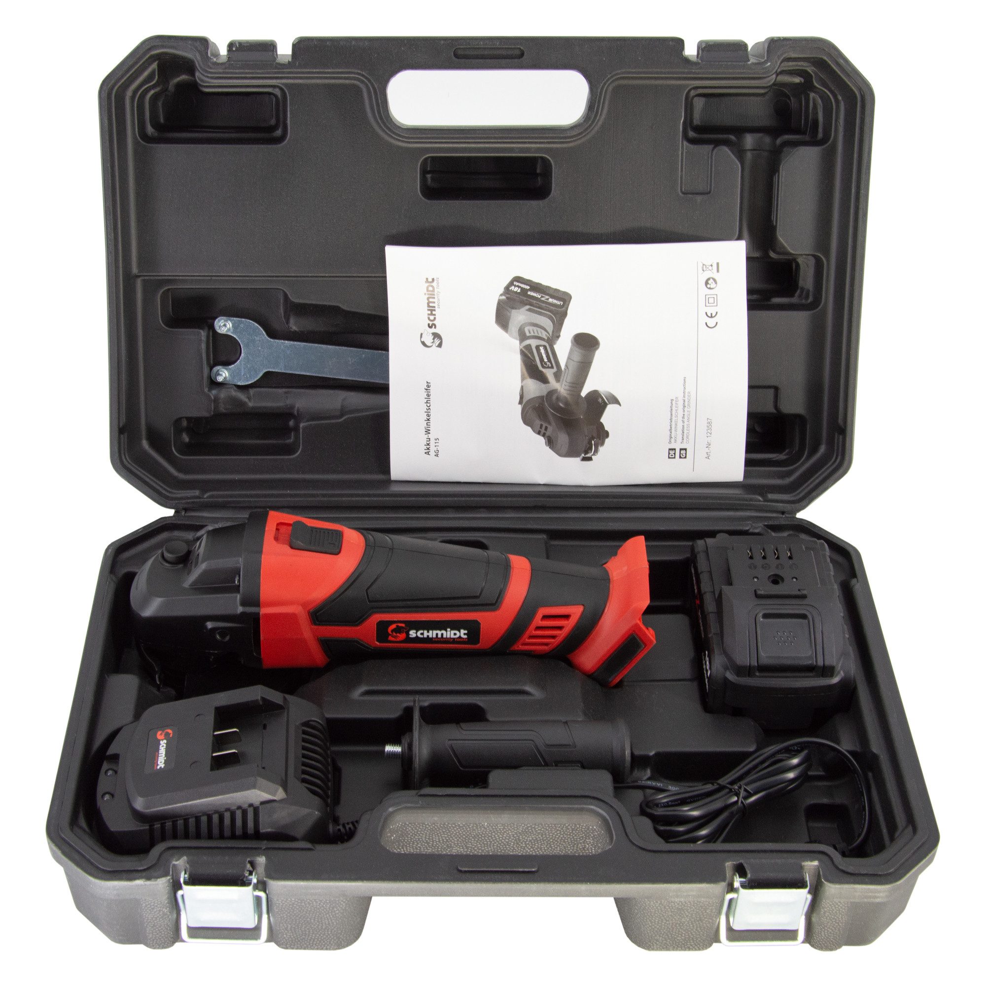 SCHMIDT security tools Akku-Winkelschleifer Akku-Winkelschleifer AG-115 günstig online kaufen