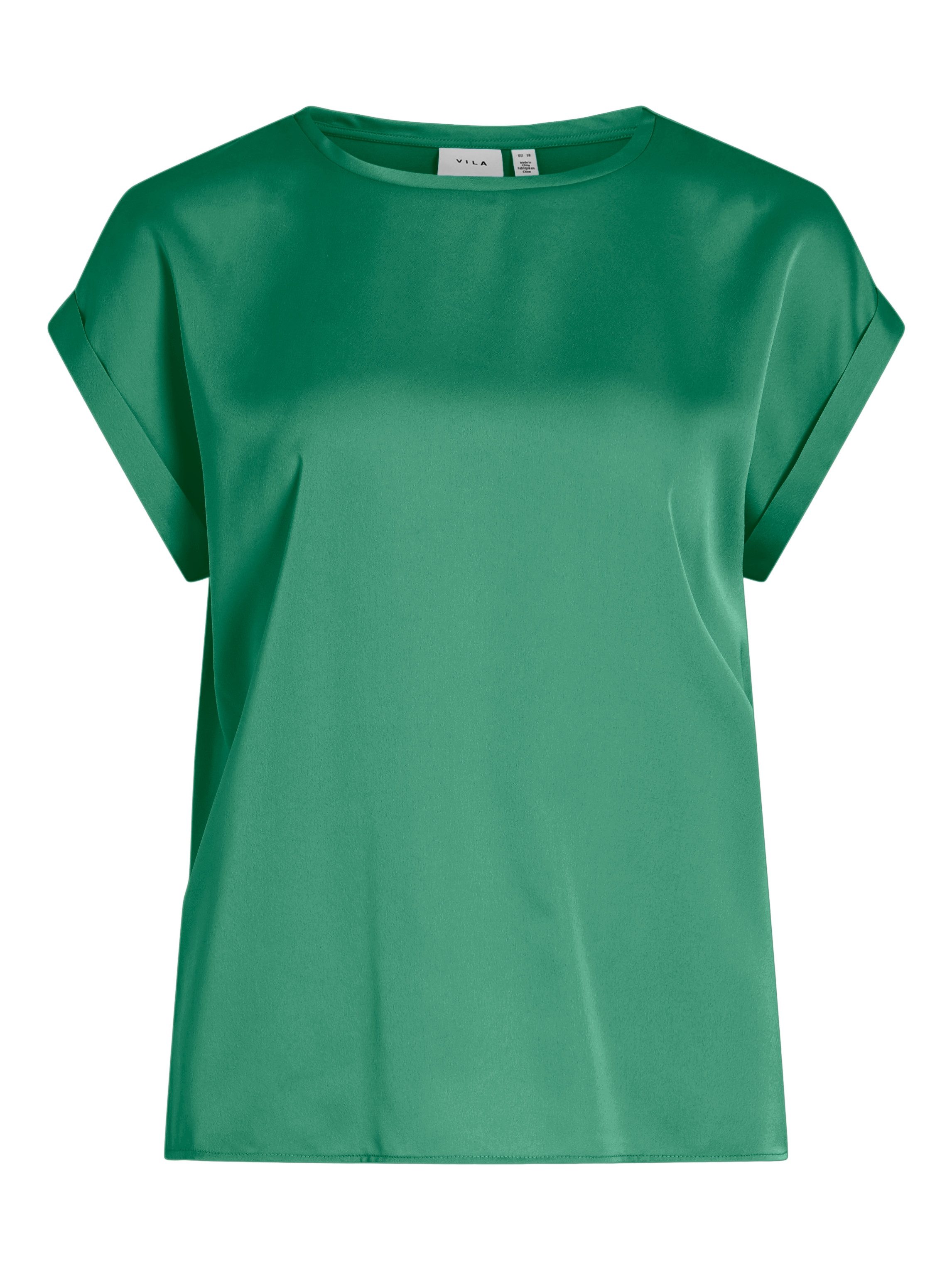 Vila Kurzarmshirt VIELLETTE S/S SATIN TOP günstig online kaufen