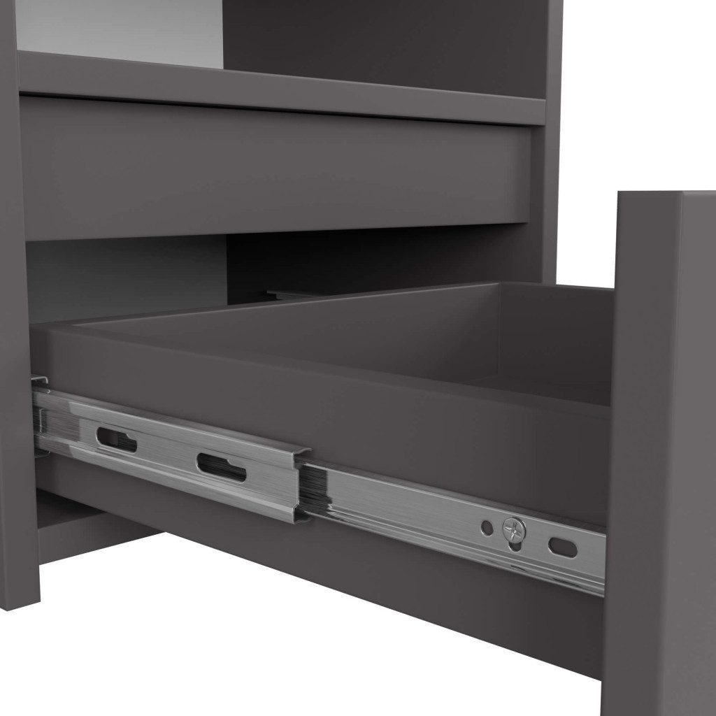 Home Collective Kommode 40 cm breit Holz Highboard Sideboard für Flur Schlafzimmer Wohnzimmer (Mehrzweckschrank Schrank schmal Kommode Schlafzimmer mit Schubladen), Kinderzimmer Organizer, 40 cm hoch mit 1 Schublade graphit