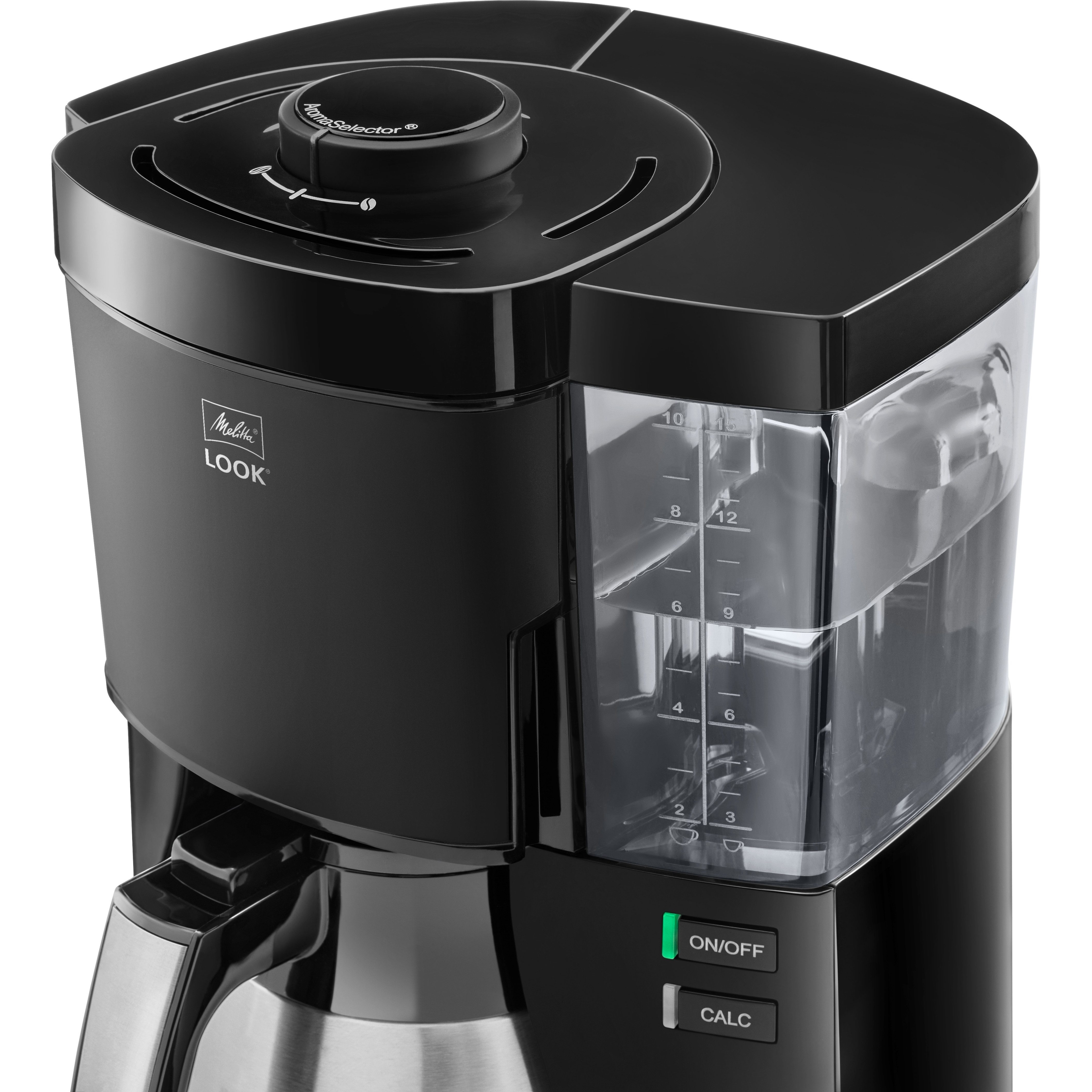 Melitta Filterkaffeemaschine Look® Therm 1025-12 Black Edition, 1,25l Kaffeekanne, Papierfilter 1x4