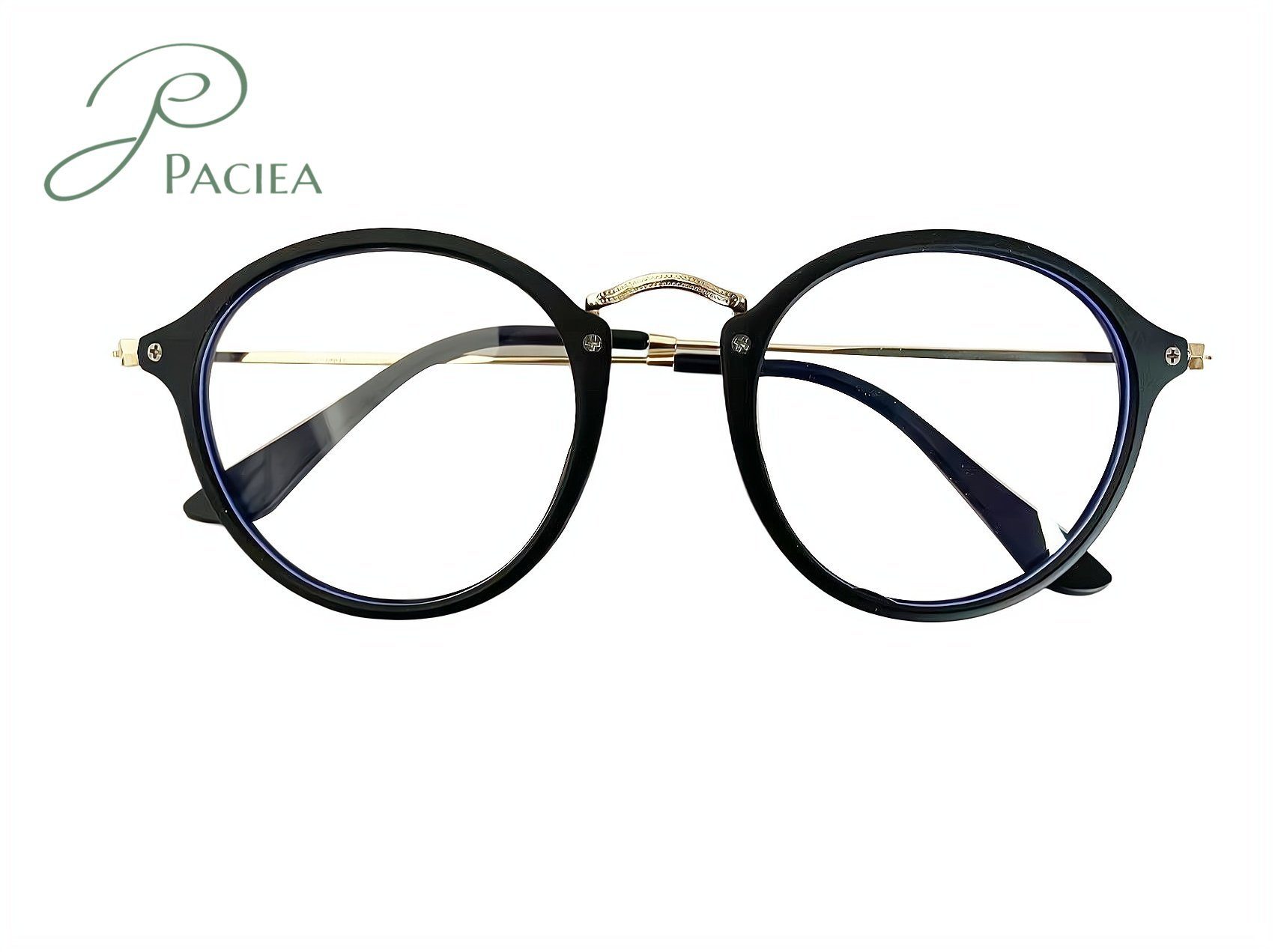 PACIEA Brille Anti blaues Licht Brille PC Brille Arbeitsbrille schwarz