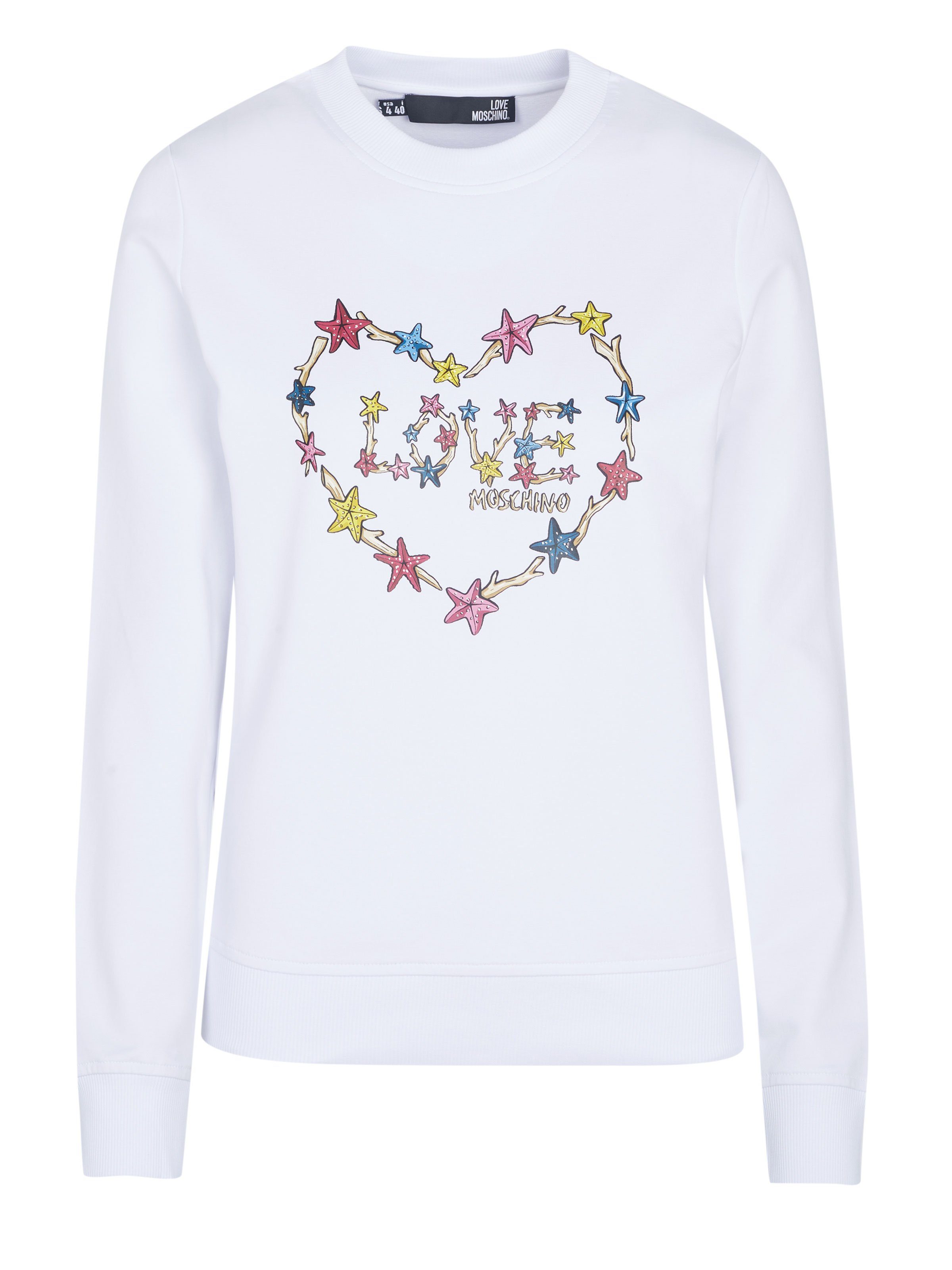 LOVE MOSCHINO Sweater Love Moschino Pullover weiss